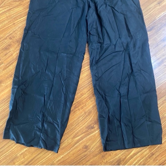 NWT New Coldwater Creek Women's Black Linen Wide Leg Brooke Classic Pant Size 1X - Picture 5 of 16